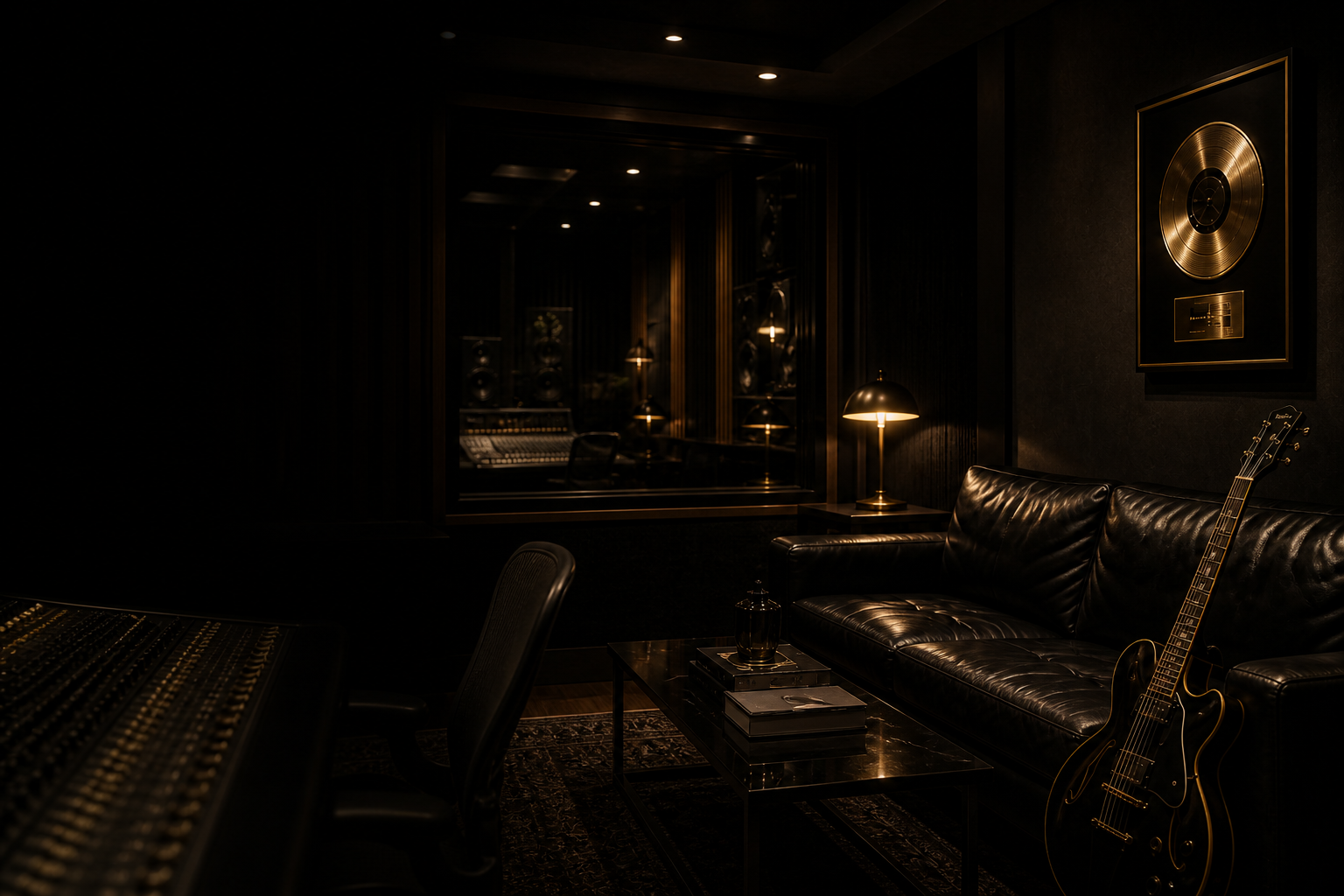 Intimate writing and recording room